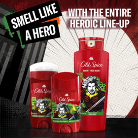 Old Spice Aquaman cap and dispenser detail for controlled product release