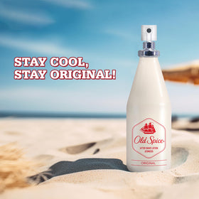 Old Spice atomizer original side profile highlighting bottle shape and easy grip