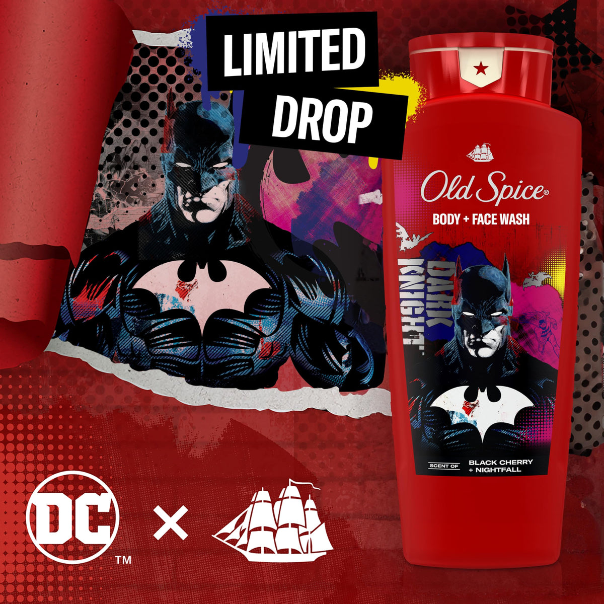 Man using Old Spice in the shower for face and body two-in-one benefit