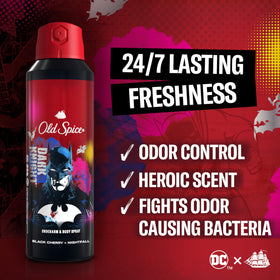 Old Spice can side label close-up highlighting aluminum-free formula and product details for clarity