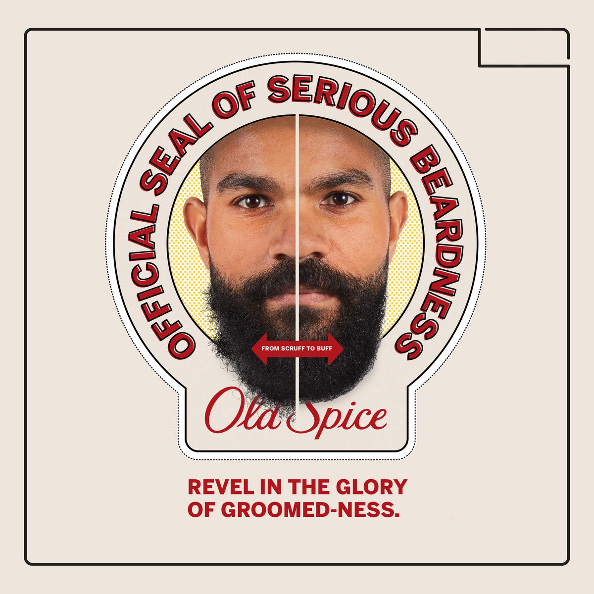 Old Spice in grooming environment showing tidy beard care routine benefit