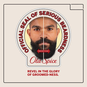 Old Spice in grooming environment showing tidy beard care routine benefit