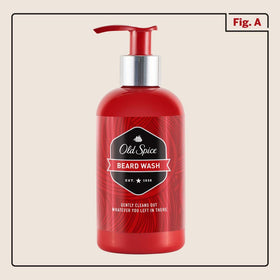 Old Spice creamy lather texture demonstrating gentle cleaning benefit