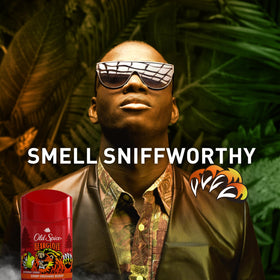 Old Spice Bearglove being applied underarm for long-lasting dry feel benefit
