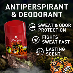 Old Spice Bearglove open stick texture for smooth, clear application benefit