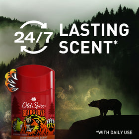 Old Spice Bearglove with apple and citrus to show fresh orchard fragrance benefit