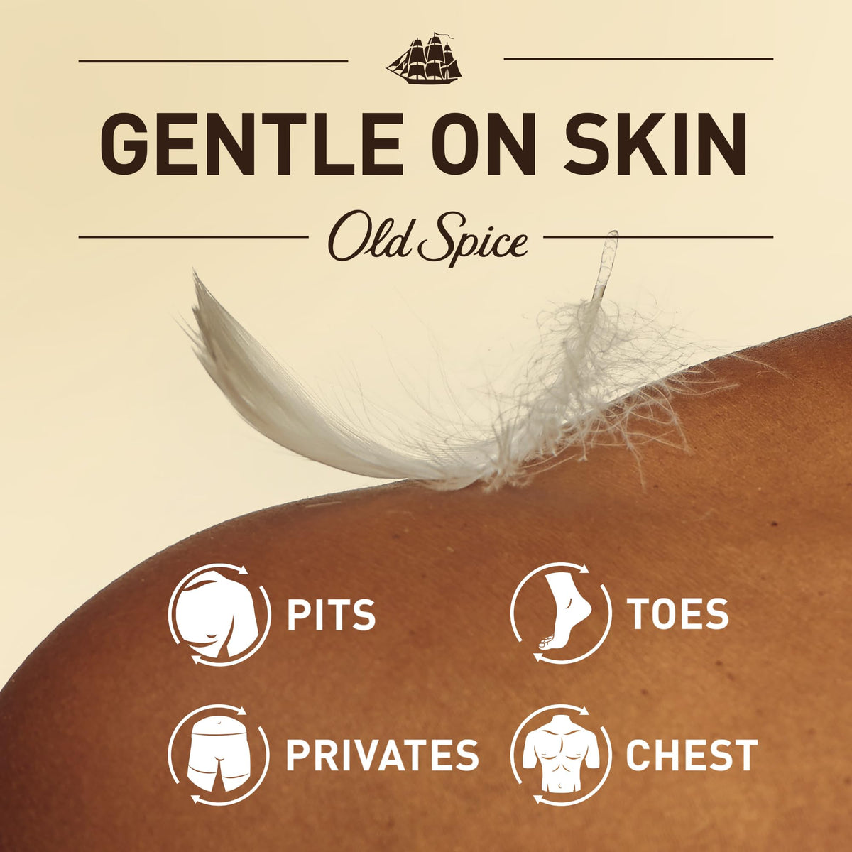 Old Spice bottom base detail highlighting twist mechanism and product volume