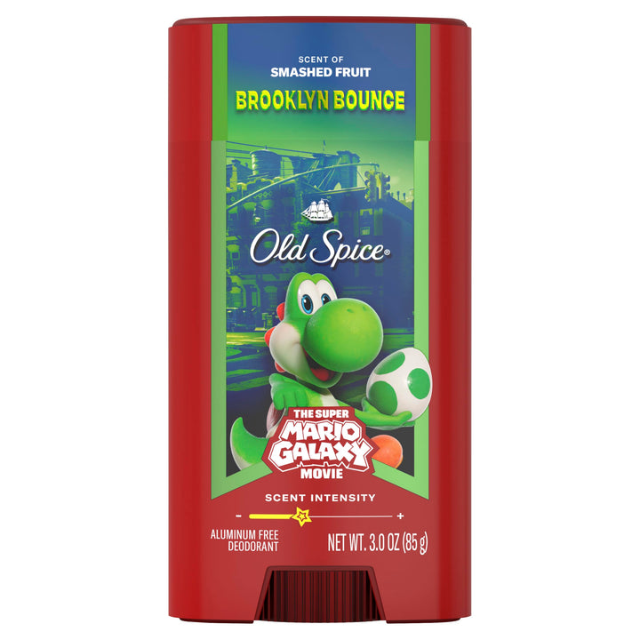 Old Spice Brooklyn Bounce front packaging showing label and benefit