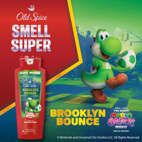 Old Spice pump dispensing rich lather for quick cleansing benefit