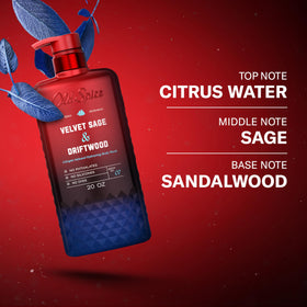 Old Spice cap and dispenser detail showing secure closure and convenient dispensing