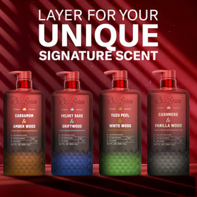 Old Spice scent mood image evoking cardamom and amber wood warmth and sophistication