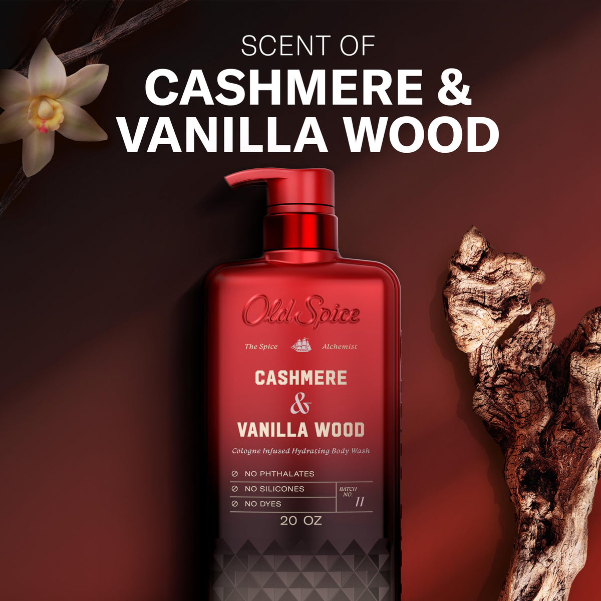 Old Spice in-shower use image showing body wash delivering fragrant hydration