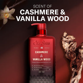 Old Spice in-shower use image showing body wash delivering fragrant hydration