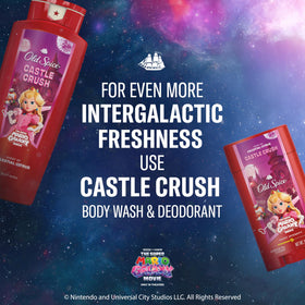 Old Spice Castle Crush citrus styling with fruit accents illustrating fresh scent benefit