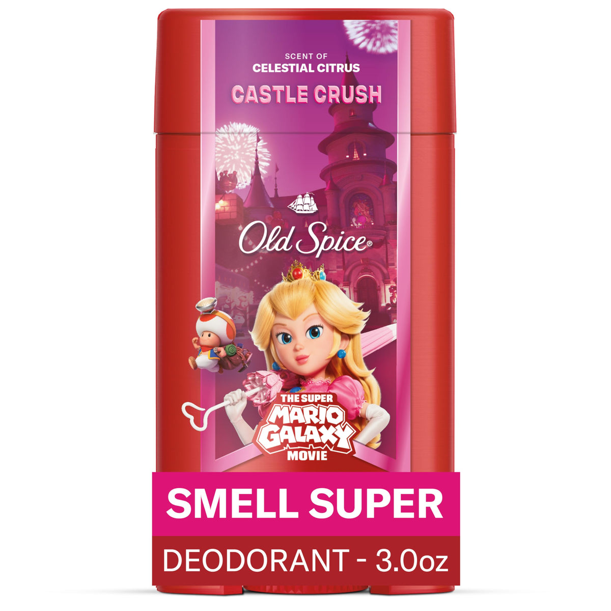 Old Spice Castle Crush front packaging showing bold branding and citrus theme for freshness