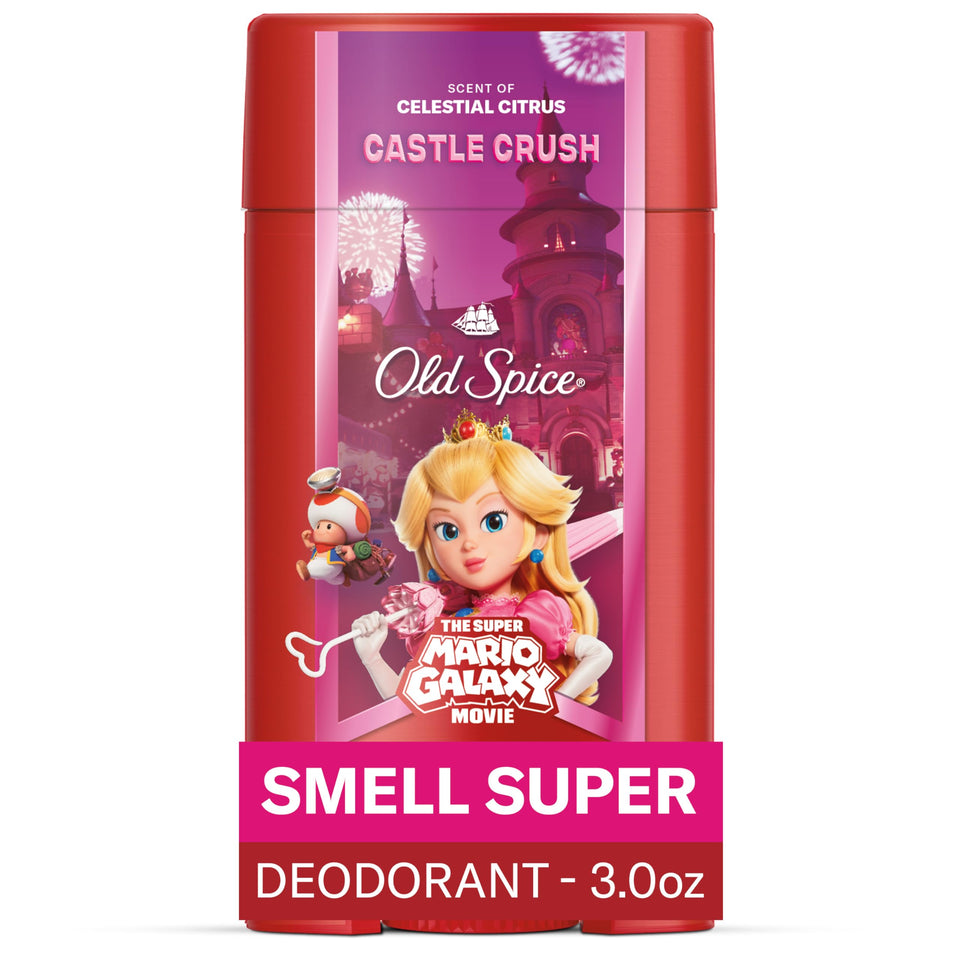 Old Spice Castle Crush front packaging showing bold branding and citrus theme for freshness