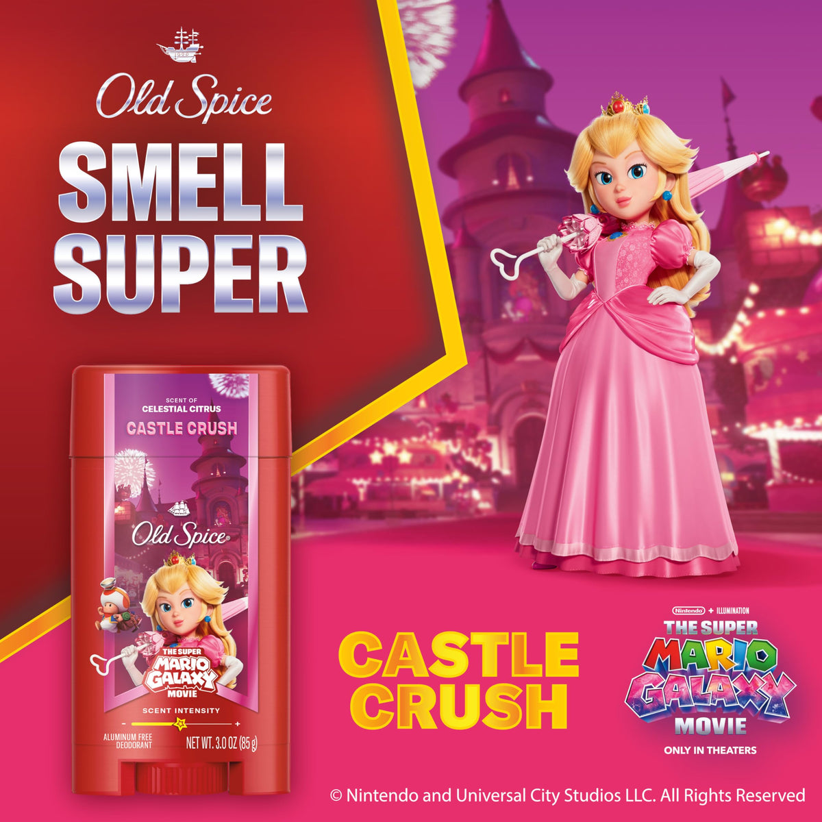Old Spice Castle Crush open stick texture showing smooth applicator for even coverage