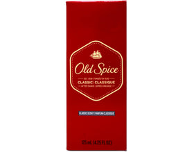 Old Spice after shave glass bottle close-up highlighting durable packaging benefit
