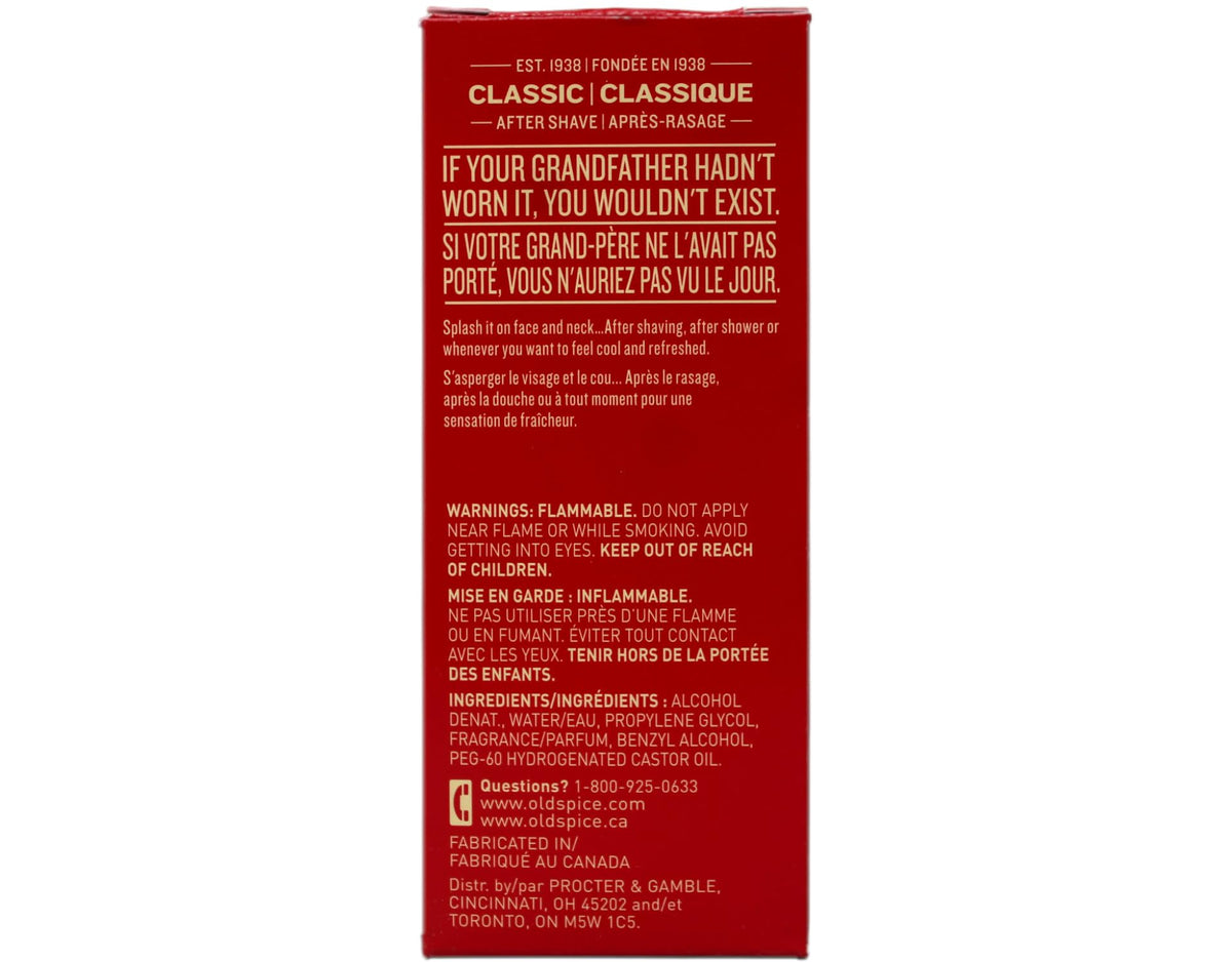 Old Spice after shave applied to skin showing quick-refresh benefit