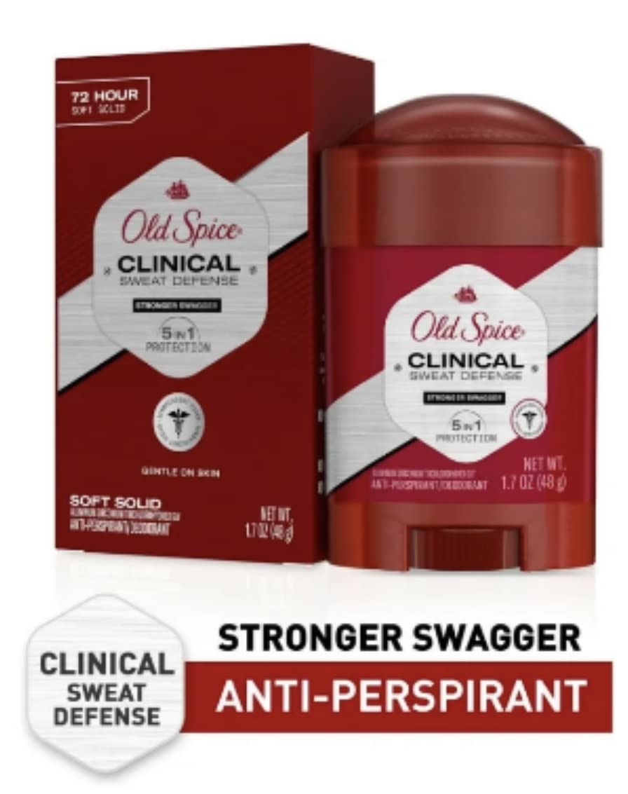 Close-up of Old Spice Clinical soft-solid texture highlighting even coverage