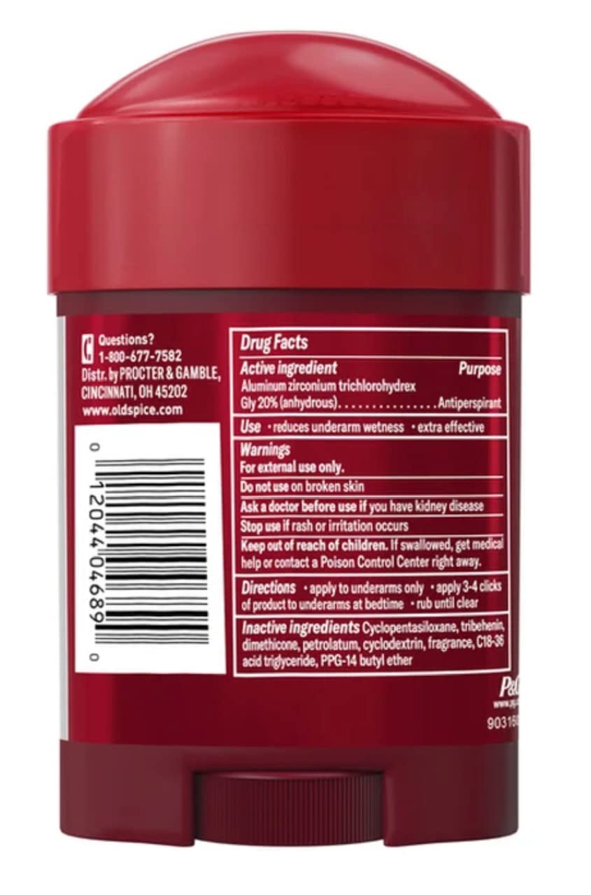 Twist base detail of Old Spice Clinical stick, shows precise dose control