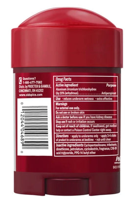 Twist base detail of Old Spice Clinical stick, shows precise dose control