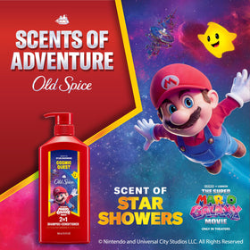 Old Spice back label with ingredient list and usage directions benefit