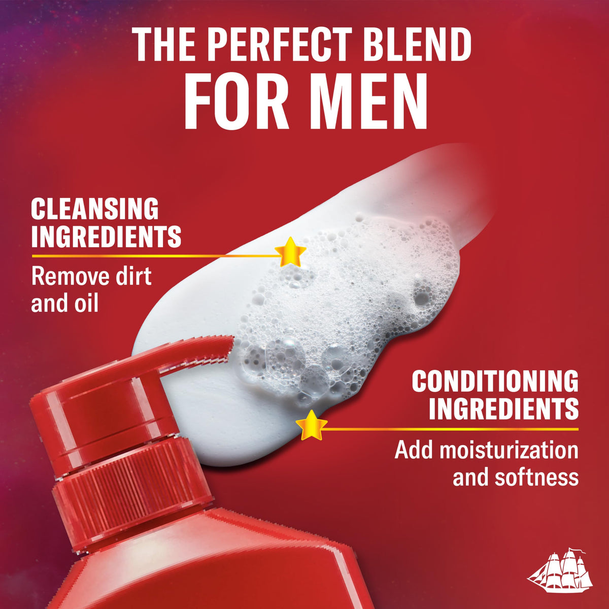 Old Spice bottle held in hand indicating large 21.9 fl oz value
