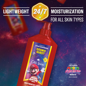 Old Spice Cosmic Quest applied to hand showing immediate non-greasy hydration