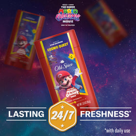 Old Spice swipe texture detail showing smooth glide and even coverage benefit