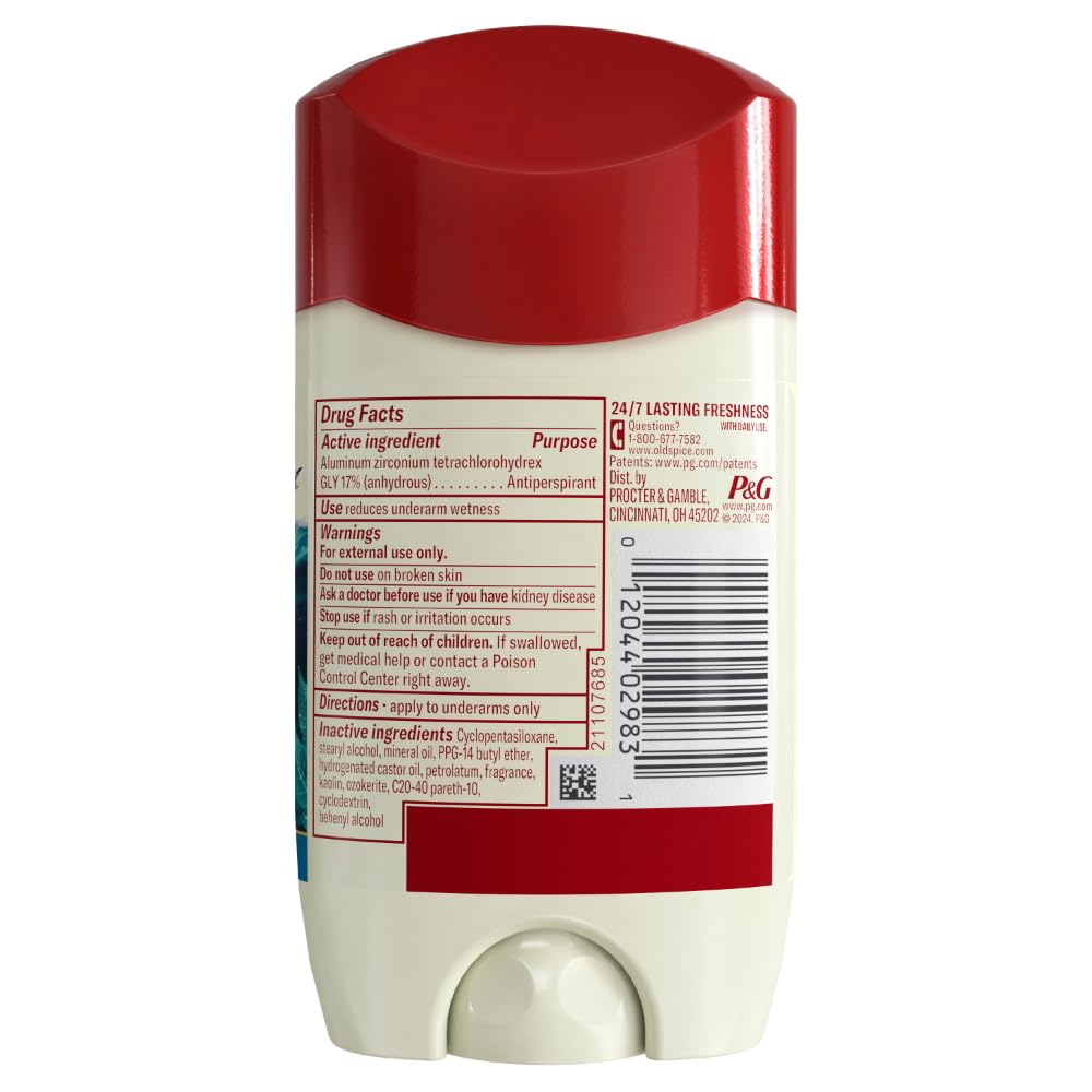Old Spice cap and twist base detail showing secure closure and control benefit