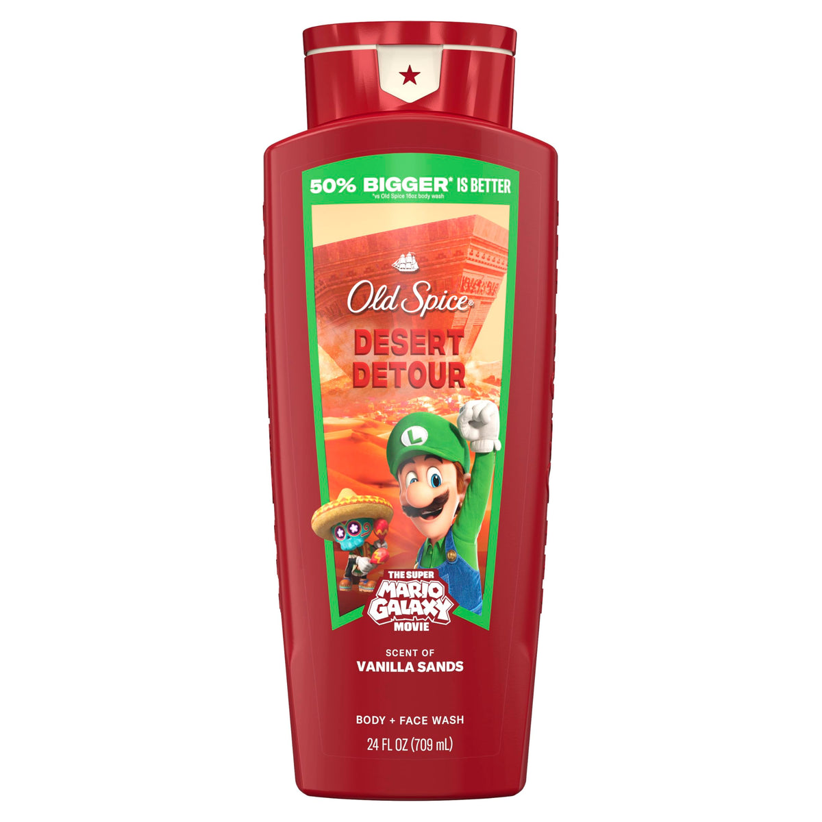 Old Spice Desert Detour front packaging showing 24 oz bottle and label for long-lasting freshness
