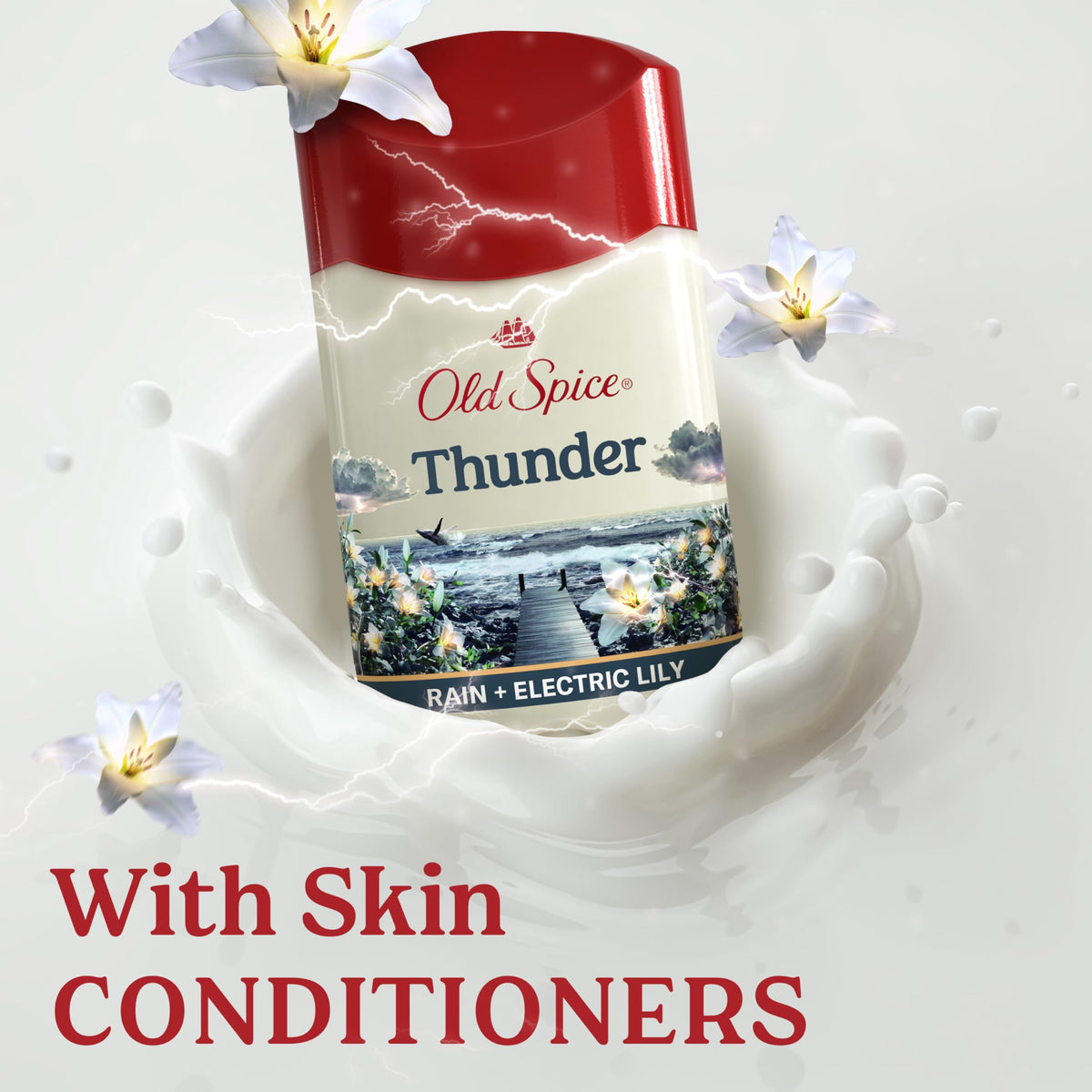 Old Spice Dry Feel on a bathroom counter showing everyday routine readiness and reliable protection