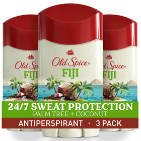 Old Spice Fiji front packaging showing fragrance and 2.6 oz size benefit