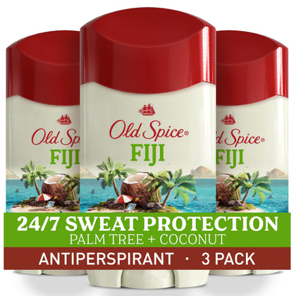 Old Spice Fiji front packaging showing fragrance and 2.6 oz size benefit