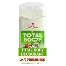 Old Spice Fiji front packaging showing product and scent for all-over freshness