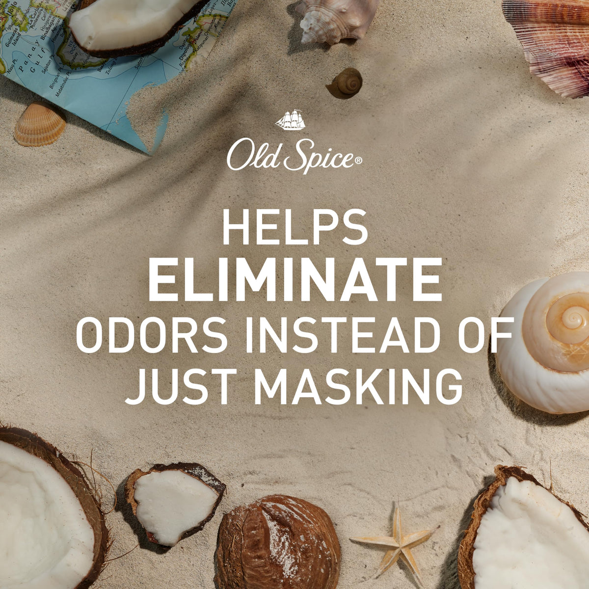 Old Spice Fiji label and ingredient panel highlighting aluminum-free formulation benefit