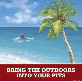 Old Spice Fiji on a beach towel lifestyle shot suggesting breezy fragrance