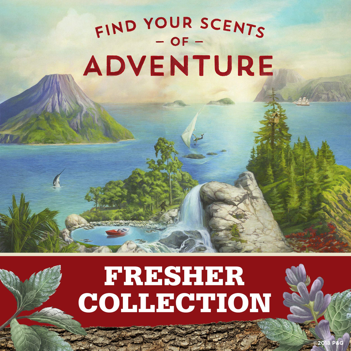 Old Spice Fiji stick staged on beach props suggesting tropical fresh scent