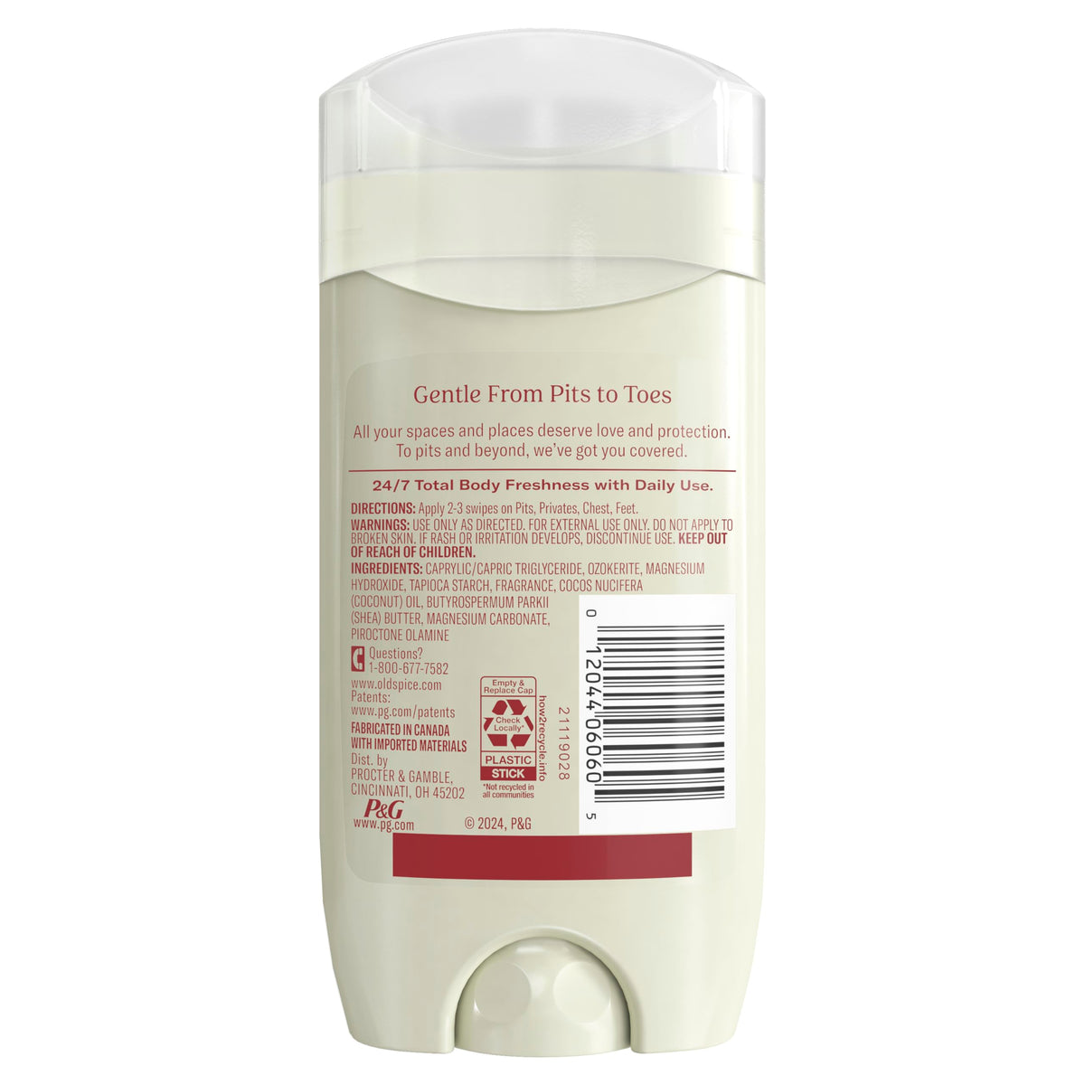 Old Spice Fiji open cap and twist mechanism showing easy dispensing