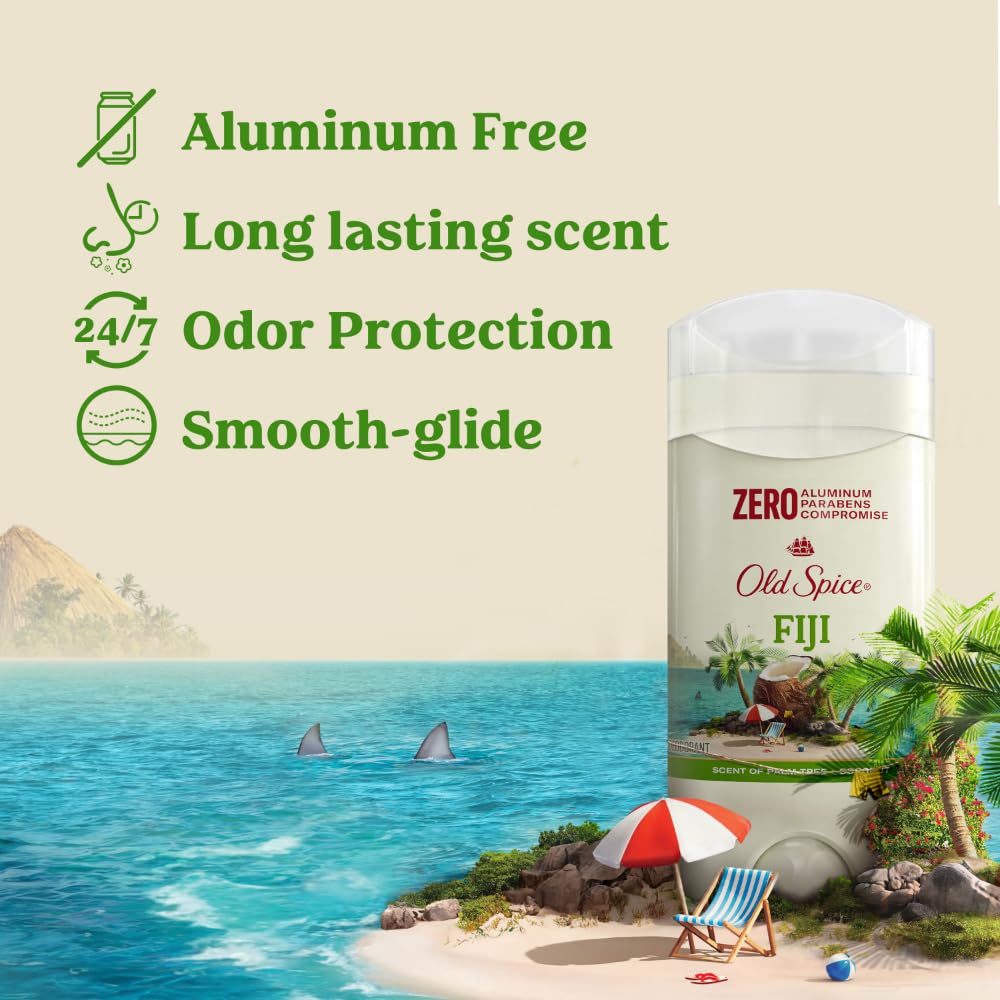 Old Spice Fiji stick open demonstrating smooth application and easy use