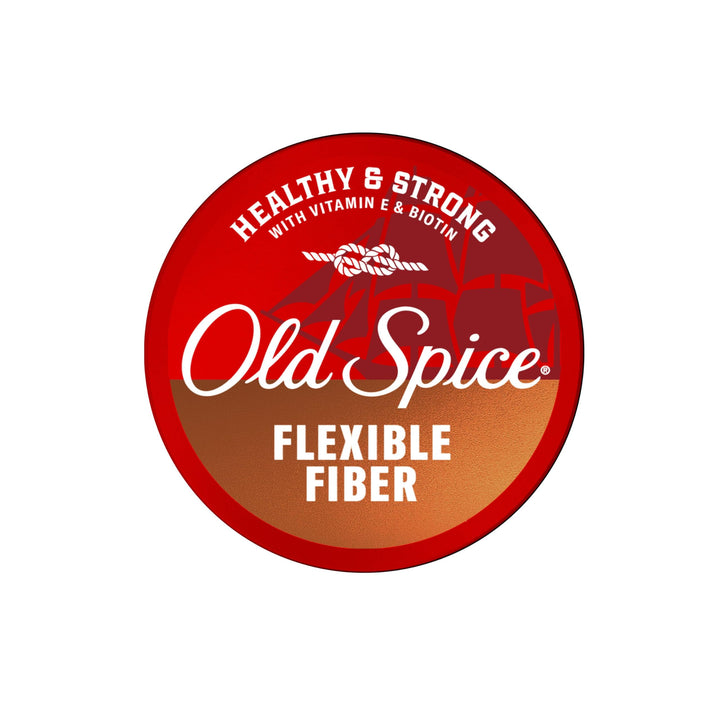 Old Spice jar front view showing product and styling benefit