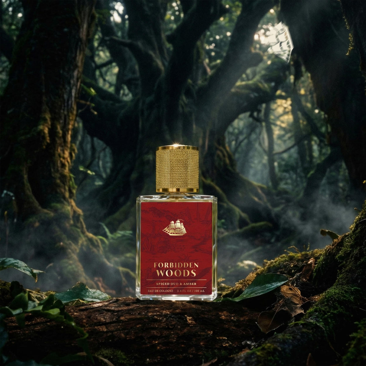Old Spice Forbidden Woods being sprayed on wrist for immediate scent application