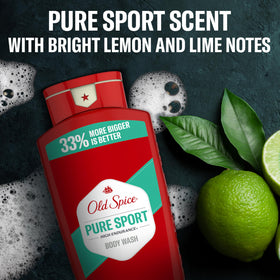Old Spice lifestyle shot suggesting sporty freshness after activity