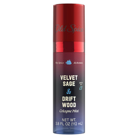 Old Spice front bottle showing Velvet Sage + Driftwood scent for confident wear