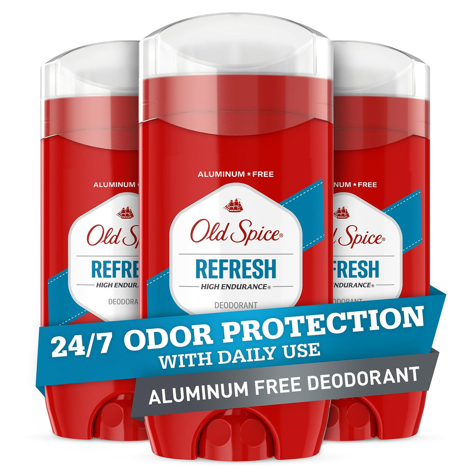 Old Spice front packaging showing stick and brand for confident daily freshness
