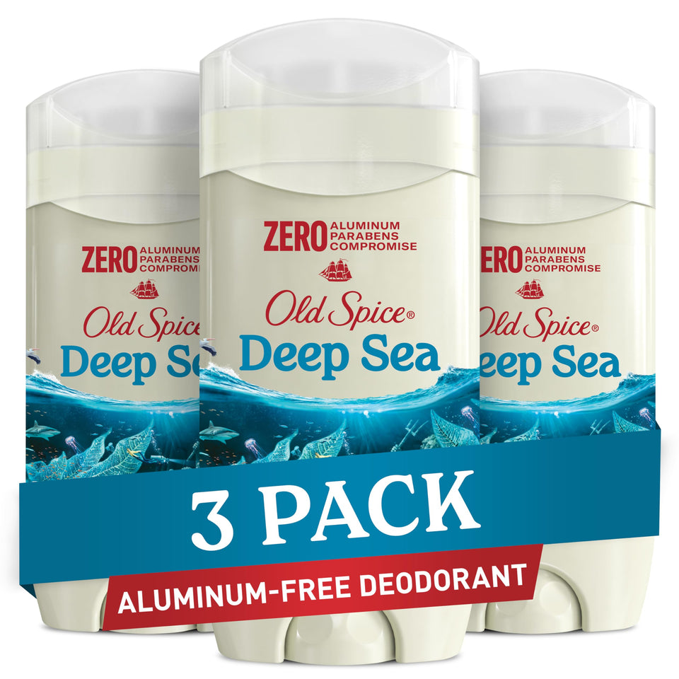 Old Spice front packaging showing pack of three and travel convenience
