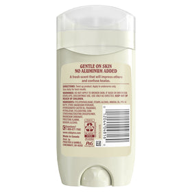 Old Spice GentleMan's Blend close-up of stick texture with coconut oil sheen demonstrating gentle application