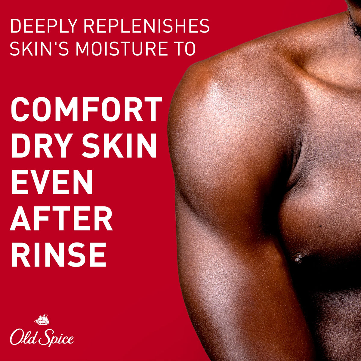 Old Spice GentleMan’s in-shower use on a man showing thorough cleansing benefit