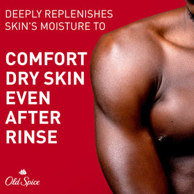 Old Spice GentleMan’s in-shower use on a man showing thorough cleansing benefit
